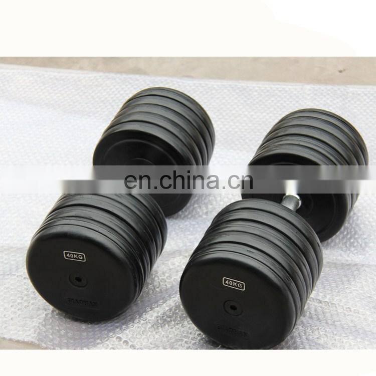 Custom Logo Dodecagon Rubber Fixed Dumbbell Weights Set