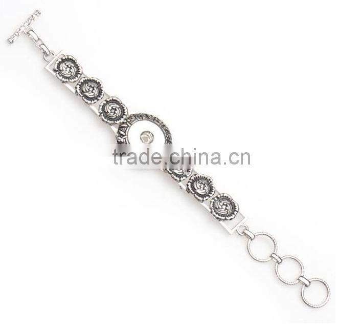 wholesale snap button jewelry 2015 fashion native american fancy bracelets for diy button on top
