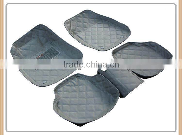 Wearproof 4D leather carpet car mat