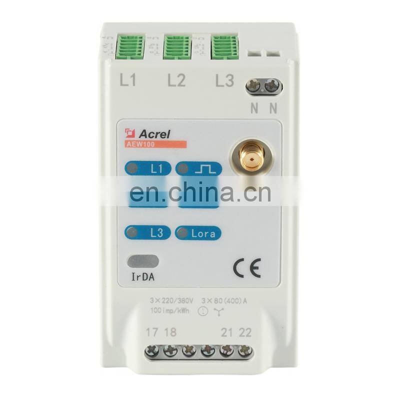 AEW100-D20X Wireless Power Meter LORA Kwh Energy Meter with split CT