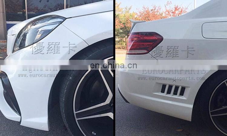 E class w212 E260 E300 E400 to WD style body kit for E class w212 E260 E300 E400 front bumper rear bumper muffler tips led light