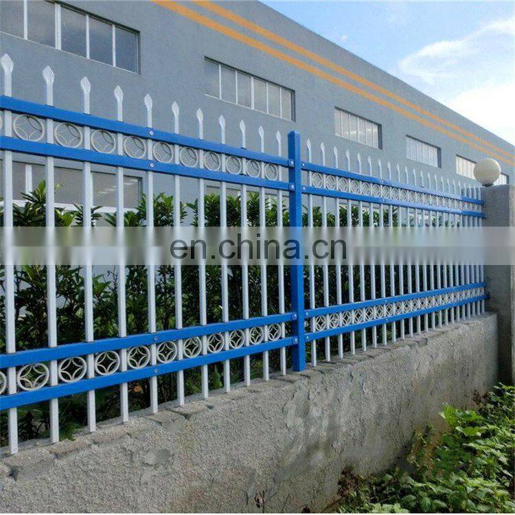 Hot Dip Galvanized Steel Palisade Fence Cheap Wrought Iron Fence Wire Mesh Fence