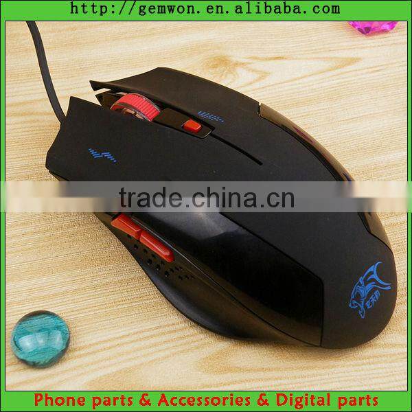Adjustable 6 Buttons USB Wired Optical Gaming Mouse for PC Laptop