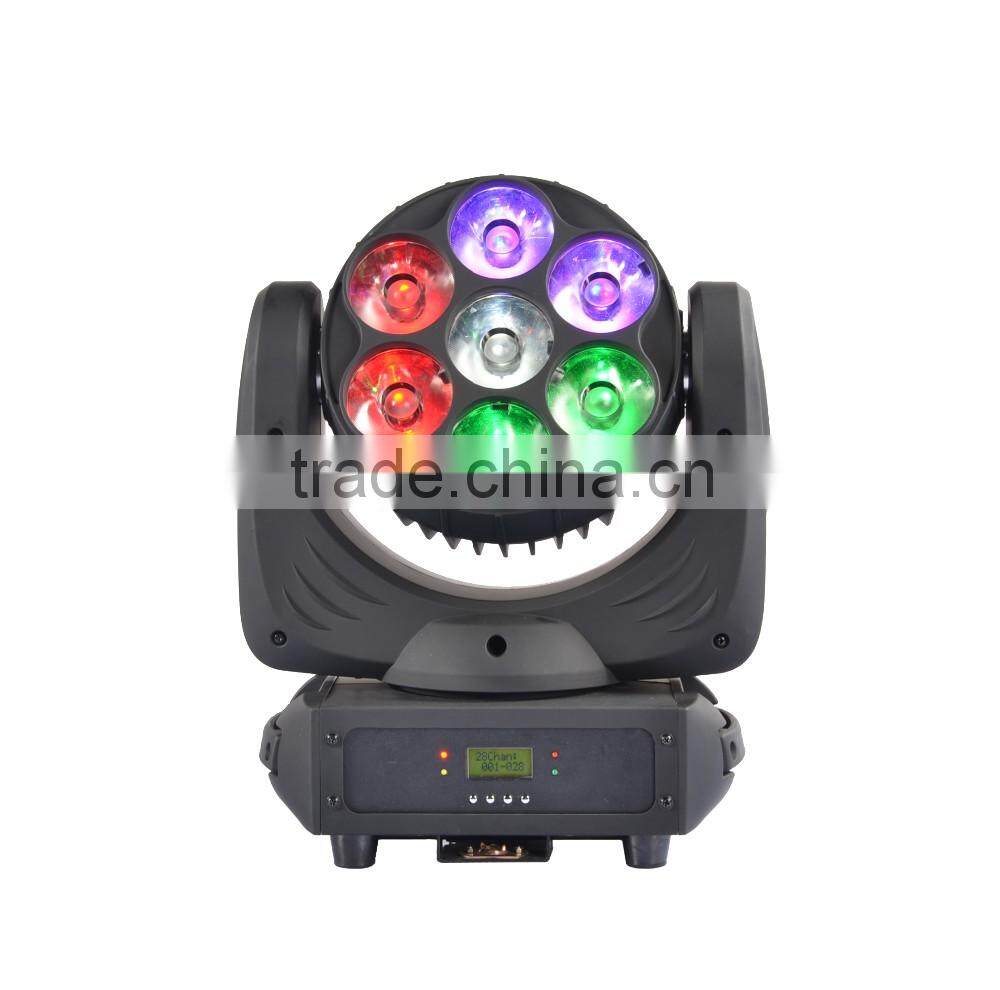 2015 7Pcs four in one rgbw Spotlights Type and LED Light Source, beam led light