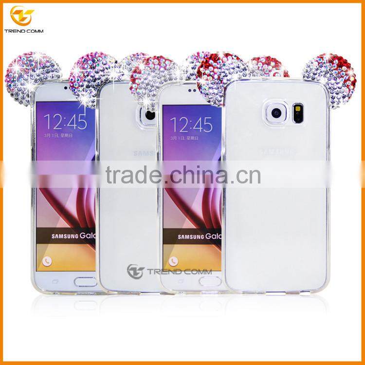 3D diamond glitter bling bling cover case for Samsung galaxy s6 edge plus