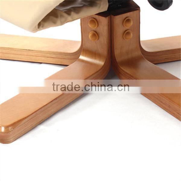 WorkWell PU leather saleable wooden recliner chair with ottoman kw-R46