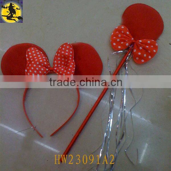 Pink Big Mouse ear headband set for girl Party