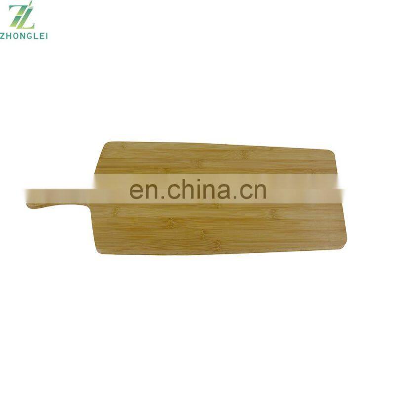 Natural Bamboo Rectangular Kitchen Cutting Board with Handle