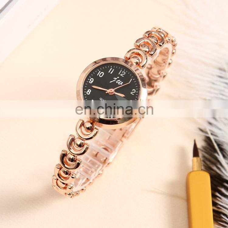 JW 6321 Fashionable Chain Stainless Steel Quartz Analog 2020 Bracelet Watch For Women