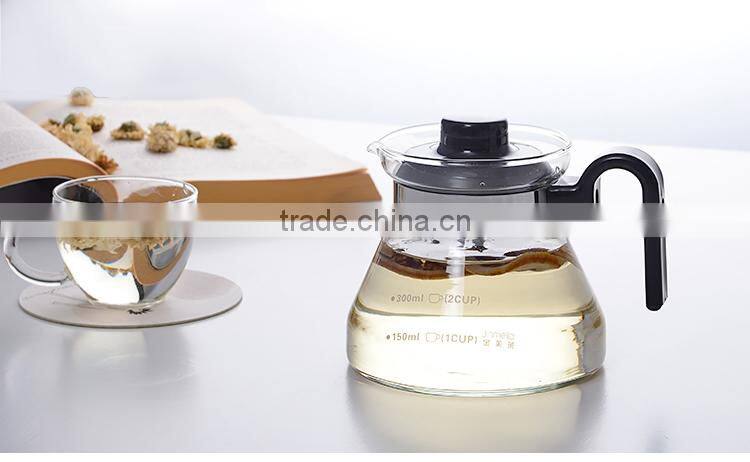 Eco-friendly 2016 newelegant borosiliacte glass kettle pyrex glass water pot
