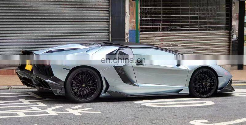 Runde Half Carbon For Lamborghini Aventador LP700 LP720 Mansory Style Body Kit Front Bumper Rear Bumper Side Skirts Wind Knife