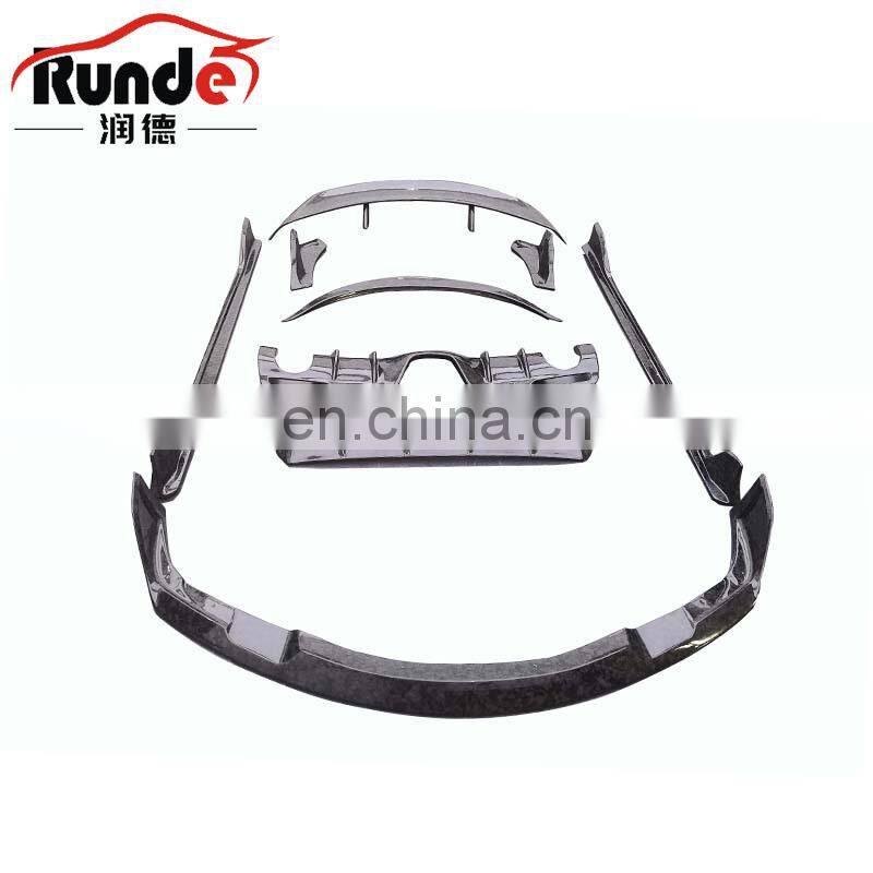 Runde AIM Style Carbon Fiber Material Bodykit With Front Rear Lip Side Skirt Warp Angle Spoiler For Toyota Supra A90 Body Kit