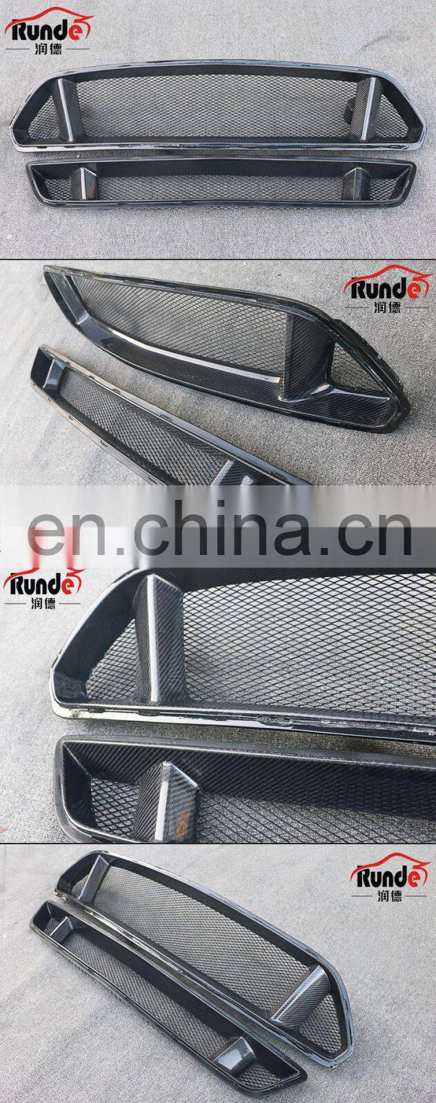 Runde Auto Accessories Body Parts Carbon Fiber GT Style Front Grille Suitable For 2015-2017 Ford Mustang front grille