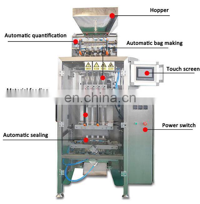 Sinoped Automatic 6/8/10/12 Multi Line Cheese Whey Protein Powder Stick Sachet Packing Machine