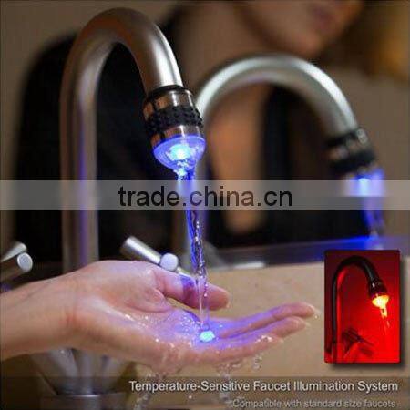 2014 Automatic Bathroom LED Faucet Light / LED Tap Light / Sensor Faucet