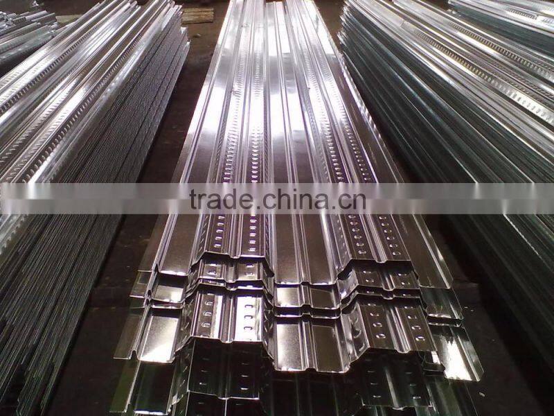 Decking sheet for second floor with stud bolt / steel bar / concrete