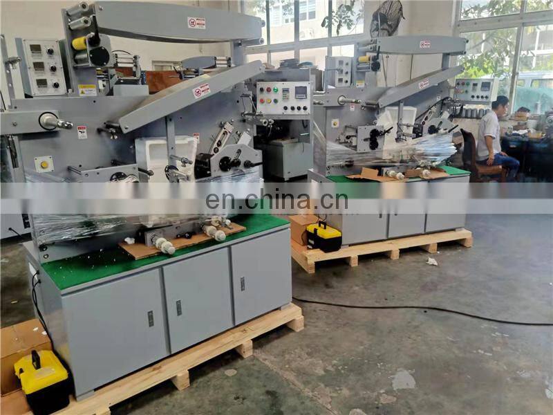 UGS21S 2 PLUS 1 color roll to roll Automatic fabric label flexo Printing machine, ribbon trademark flexographic printer