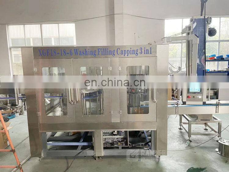 Factory Price Automatic 3 in 1 bottling Liquid Water Filling Sealing Packing Machine