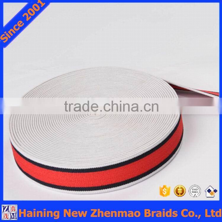 Polyester striped elastic ribbon bands wholesale