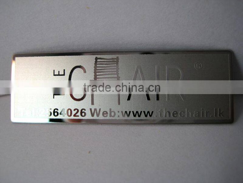 2015 fashion custom company brand metal letters tag accessories