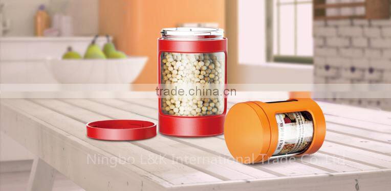 Glass spice jar /spice bottle/seasoning pot with window