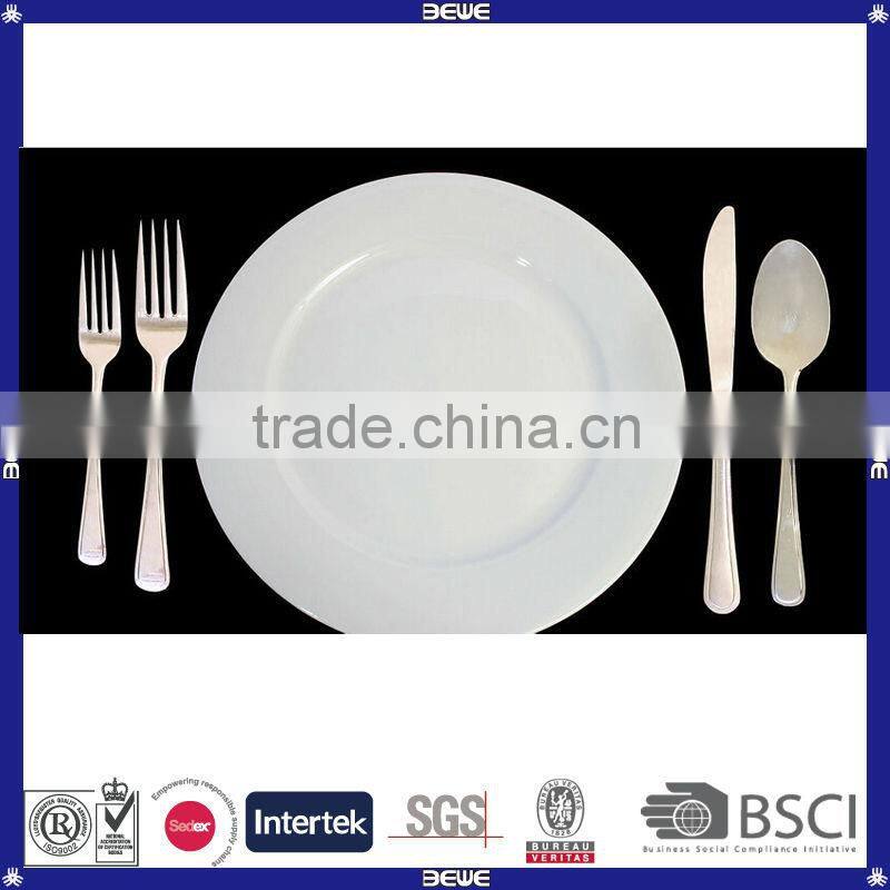 custom white custom made round plate