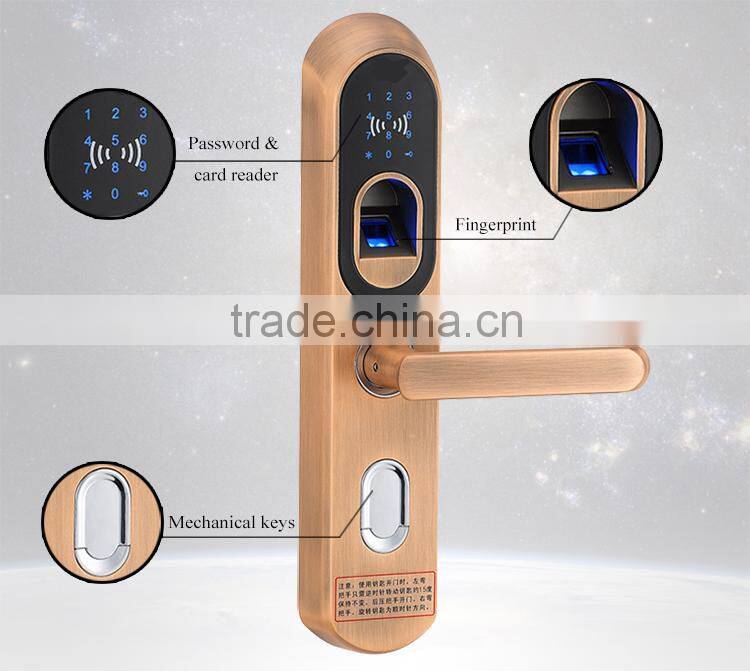 New touch screen biometric smart fingerprint keypless locks