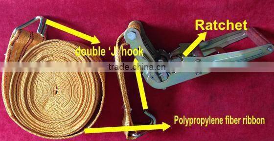 1.5" polyester webbing cargo lashing strap