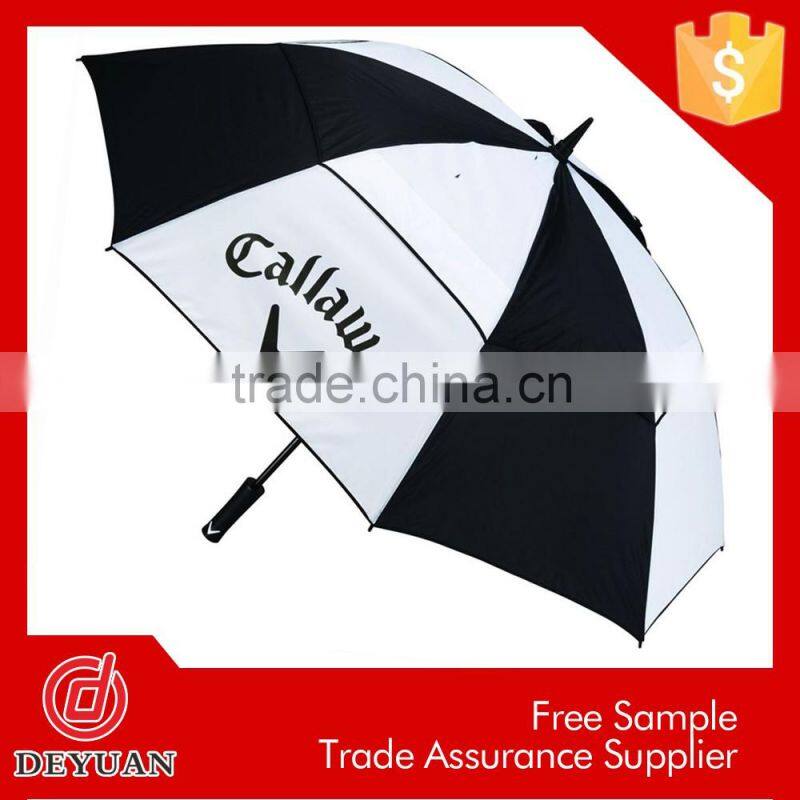 golf clubs double layer 62inch auto advertising big umbrella