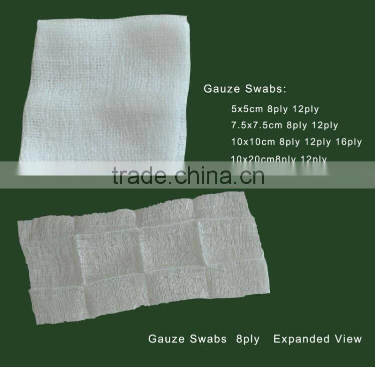 Gauze Swabs Sterile 5*5 CE ISO FDA