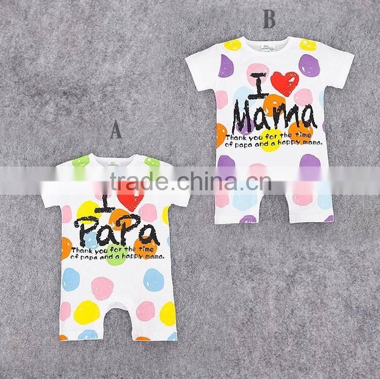 Cute Baby Clothing 2016 Lovely Baby Casual Cotton Wearing Summer Toddler Jumpsuit Baby Romper