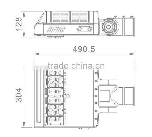 Meanwell Driver 120lm/w led street lamp with High Luminous Efficiency