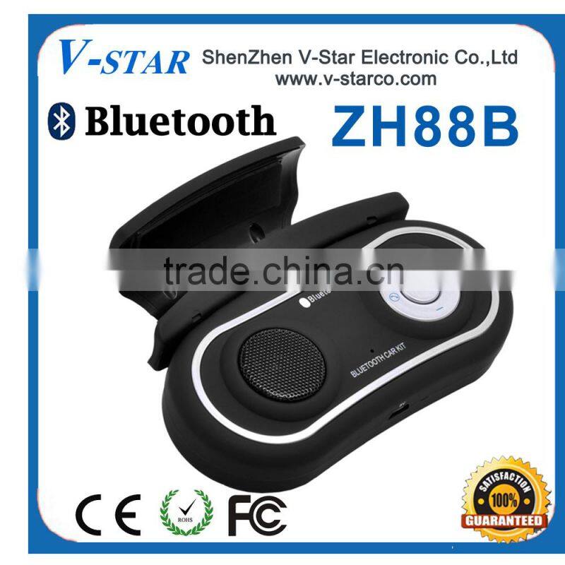Bluetooth car kit with dual connection sunvior Handsfree Bluetooth Speakerphone with box package for Mobile phone Wholesale