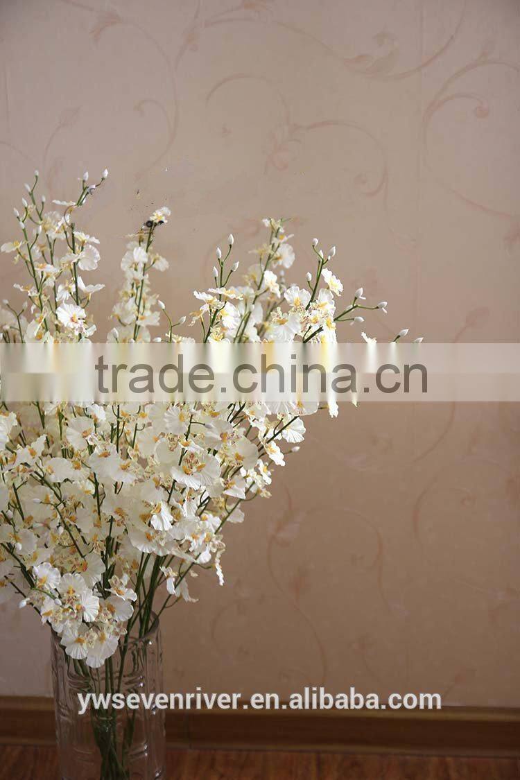 Blasting models available!High-grade yellow dancing orchid Gao zhi silk flowers wholesale simulation flower household ground ado