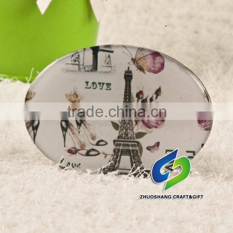 24 high quality promotional customed epoxy refrigerator/decration Fridge magnet Custom scenery fridge magnets