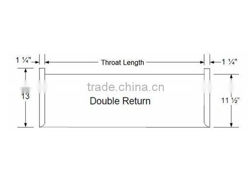 oak wood stair treads with double returns