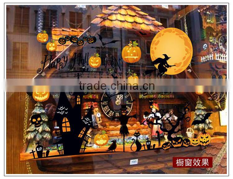 ALFOREVER PVC Halloween big size sticker,pvc halloween decals