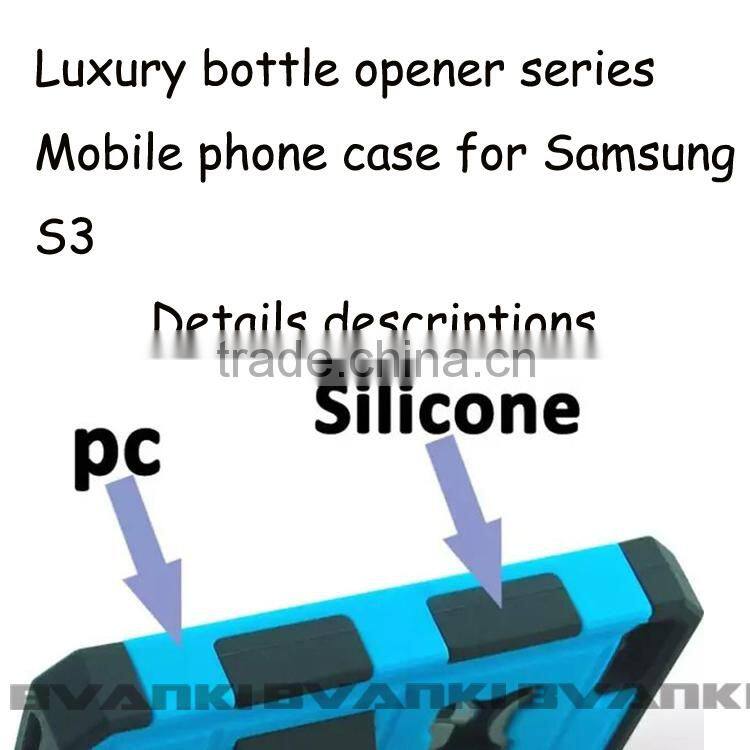 New Fashion Silicone Mobile Phone Case for Samsung Galaxy s3 I9300 Beer bottle opener phone case for samsung galaxy s5/s4/s3