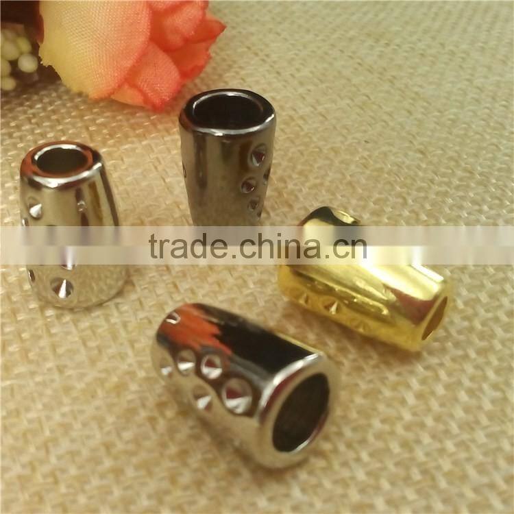 gold stopper cord metal end clothing cord end