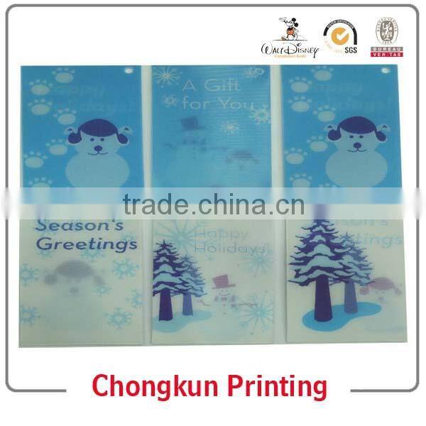 Hot Sell Manufacture High Quality Customized Promotional Lenticular Printing 3d Plastic vintage postcards/ 3D post card