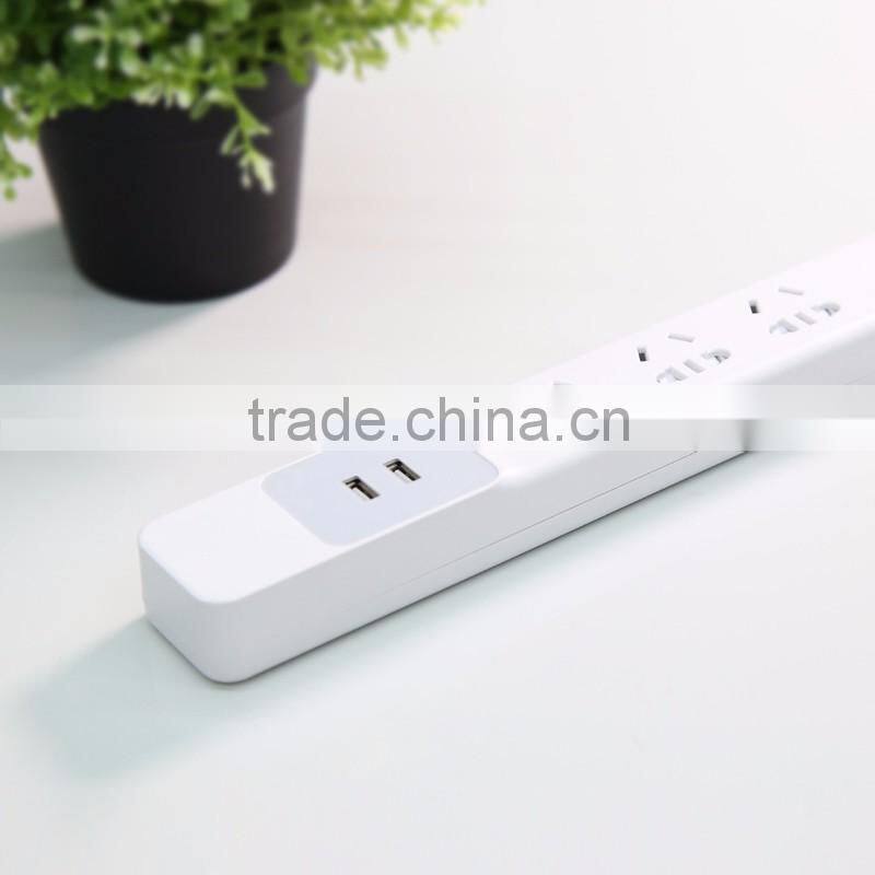Baseus 2.1A Power Strip 3 Universal Outlets To Smart Chips Home Electronic 2USB Charging Ports For Mobile Phone TB-0211