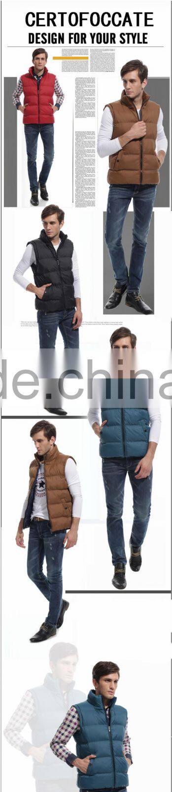 2016 Fahion European Size Sleeveless Cotton Padded Jacket Vest Coat