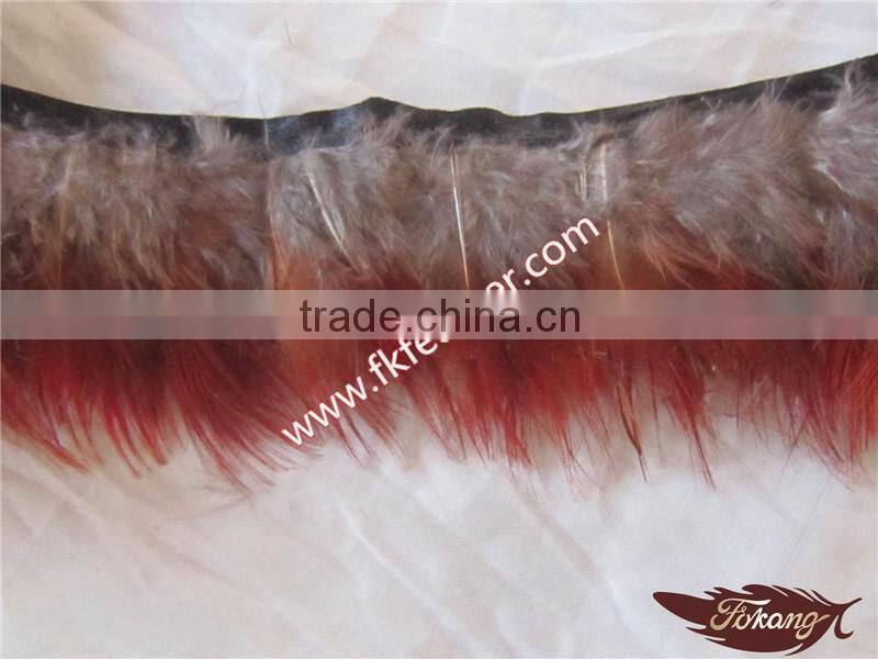 Wholesale Natural Craft Feather Ostrich Feather Trim On Ribbons Feather For Sale