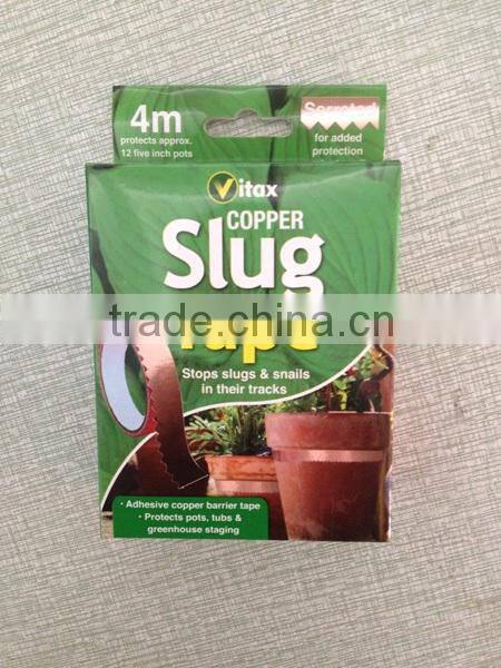Custom Adhesive Serrated Slug & Snail Copper Tape / Copper Snail Tapes