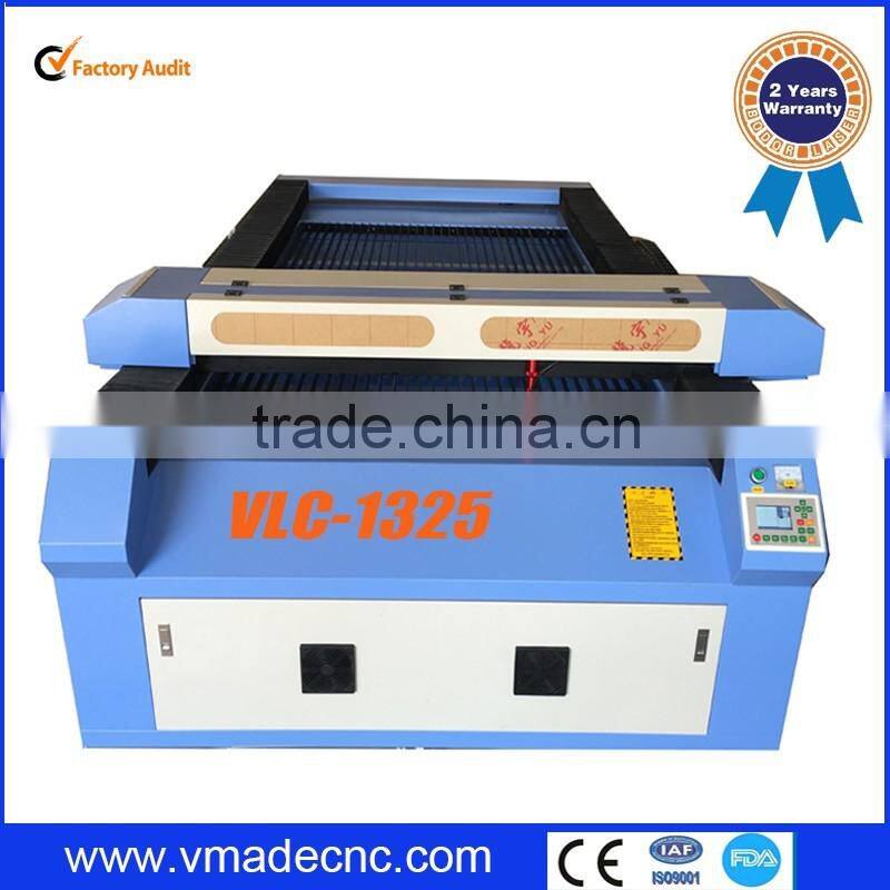 hot sale non-metal laser cutting machine CO2 150w 1325 size laser cutting machine with good price