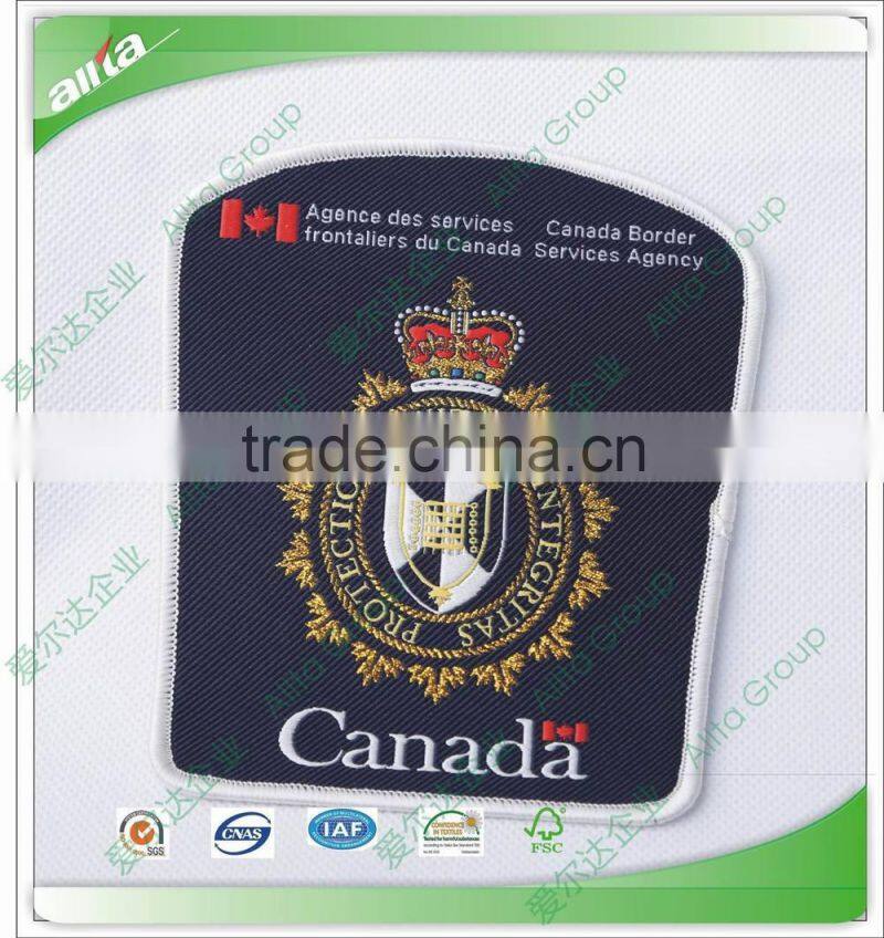 Woven patches for garment