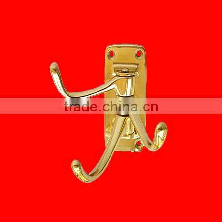 Furniture Clothes Hooks Golden Plated Robe Hook