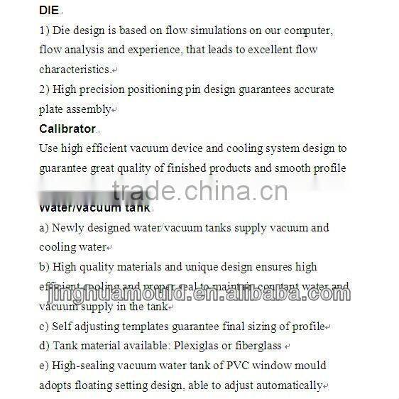 Extrusion WPC Wood Plastic Guard Rail Fence Die Mould