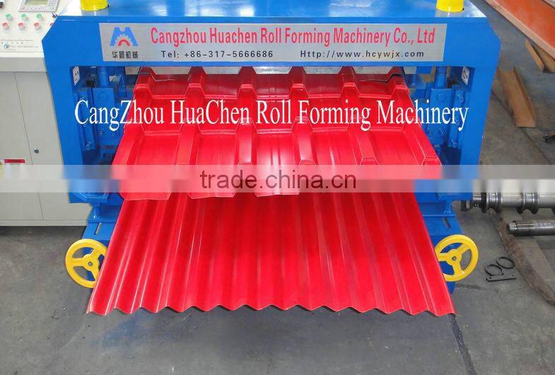 Step Roofing Glazed Tile Roll Making Machine