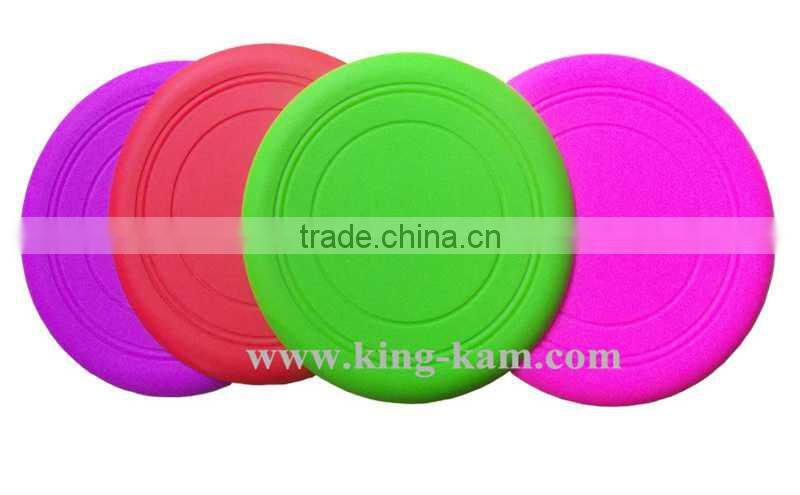 hot sale 18cm silicone frisbee dog toy for promotional dog frisbee toy